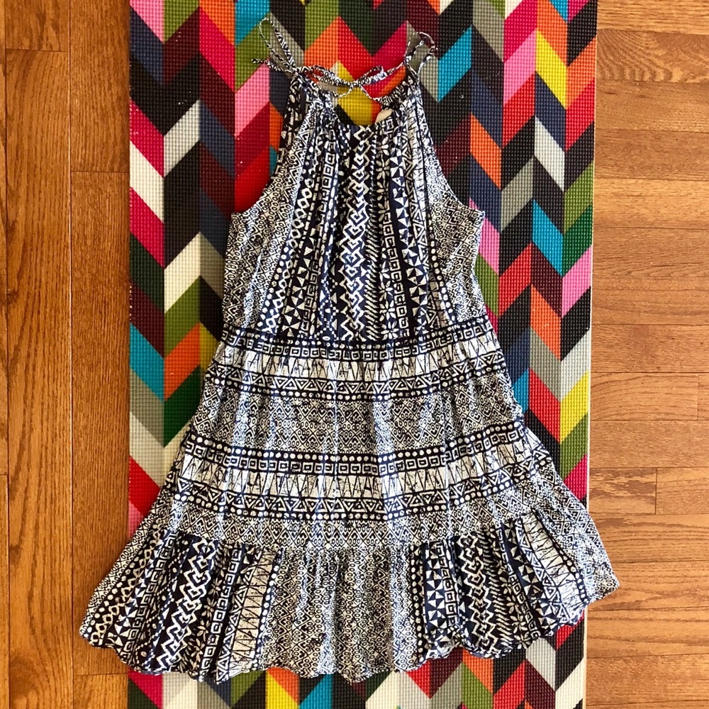 Summer highneck short sundress